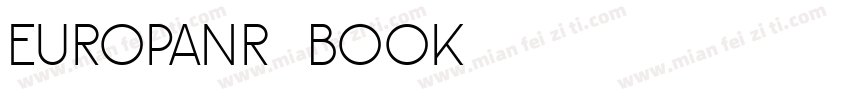 EuropaNr1 Book字体转换